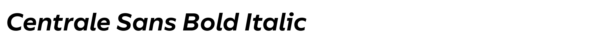 Centrale Sans Bold Italic image